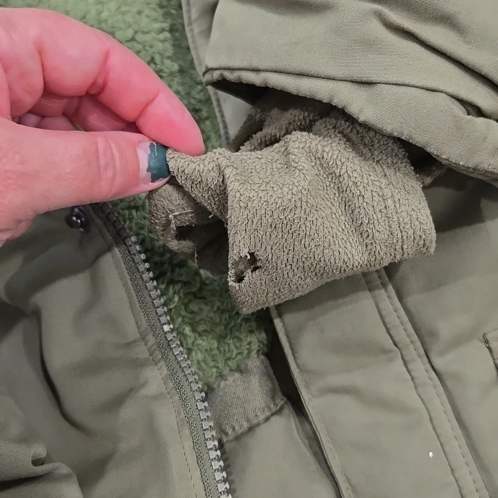 Cat & Jack | Olive Green Hooded Coat Size Small